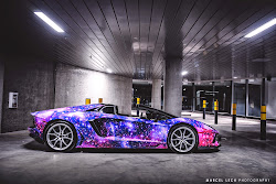 lamborghini aventador galaxy roadster wildest canadian yet canada themed wrap cars crazy wrapped supercars autoevolution spyder tags