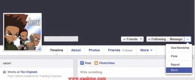 How to Block people on Facebook : eAskme