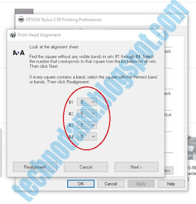 Cara Seting Alignment Printer Epson Cara Seting Alignment Printer Epson