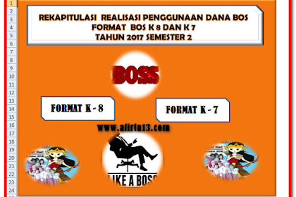 Contoh Rekapitulasi Realisasi Bos Format K-8 Dan K-7 Format Excel.Xlsx