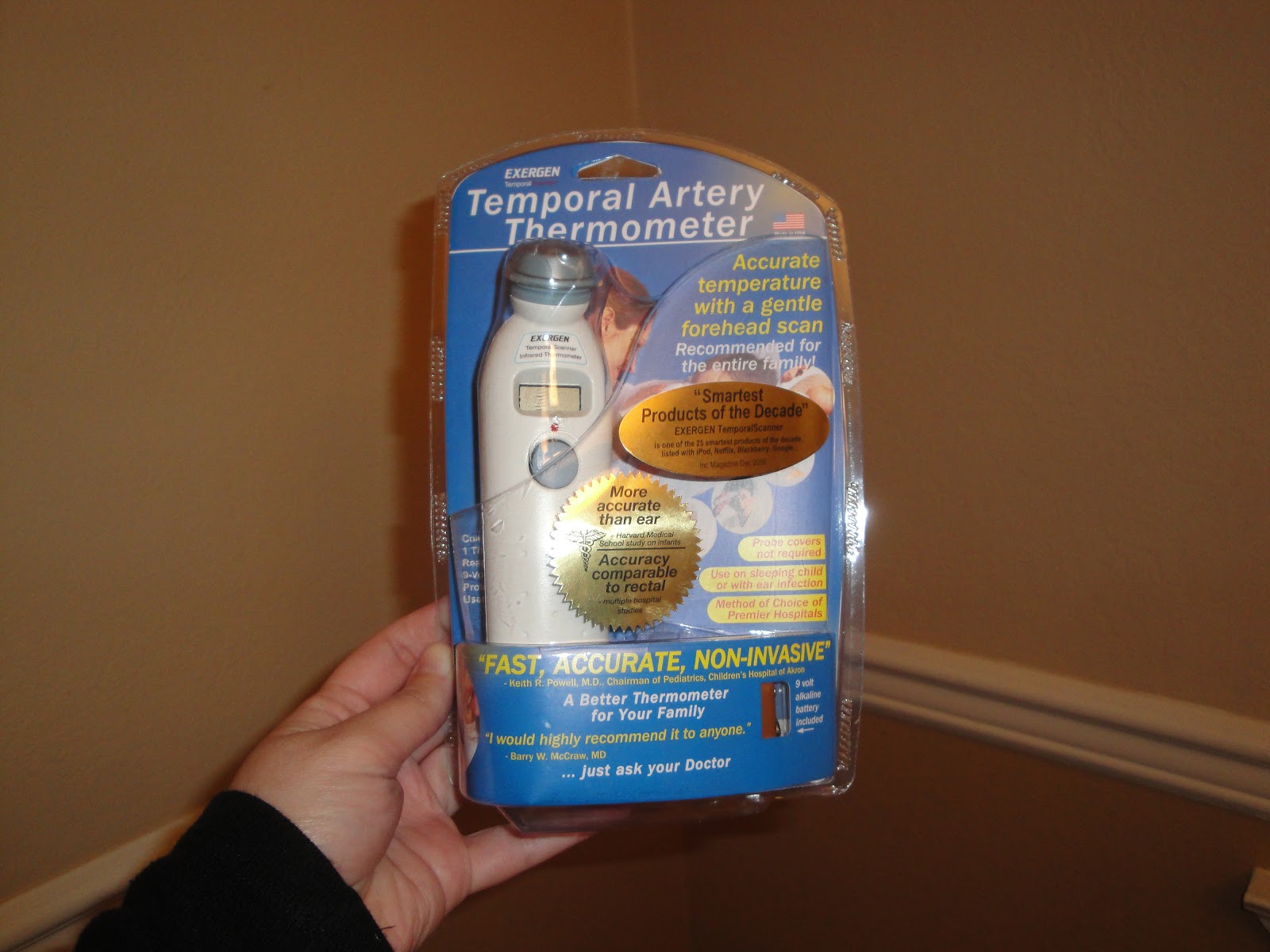 Exergen Temporal Artery Thermometer Scanner Review and Giveaway