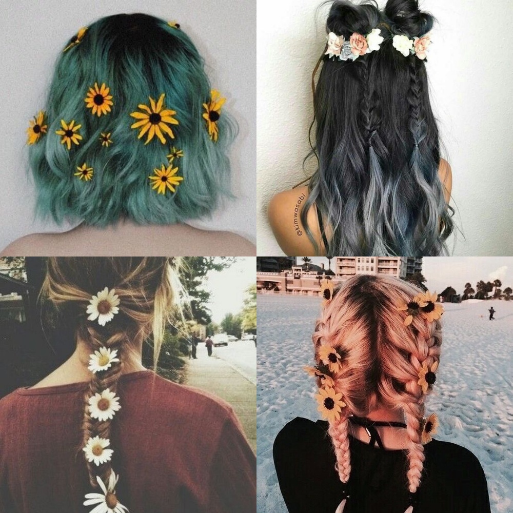 to wear - With braids flowers tumblr photo video dress - With braids flowers tumblr photo video