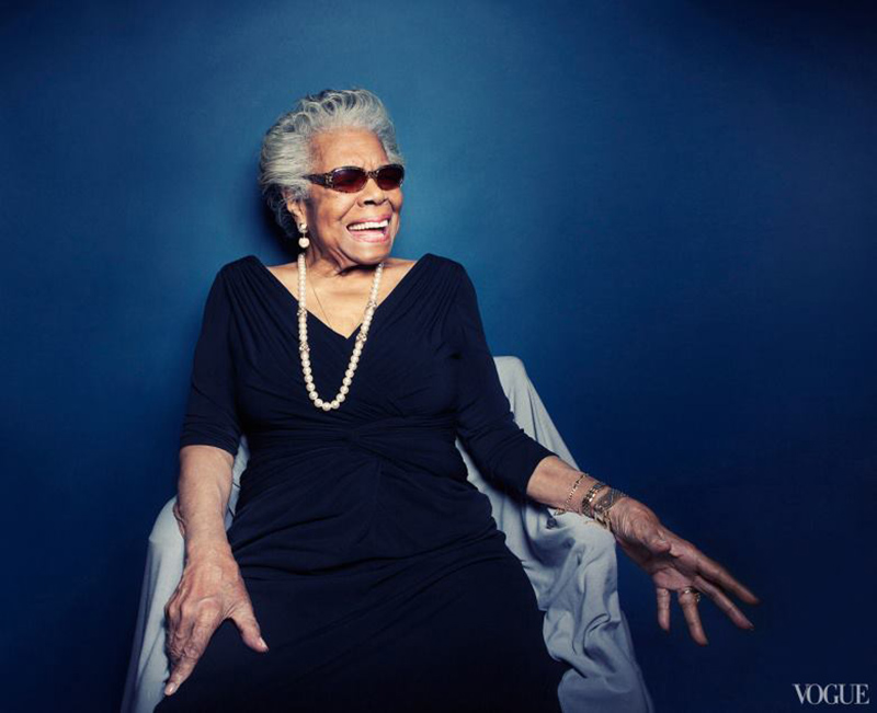 Maya Angelou by Taylor Jewell for Vogue