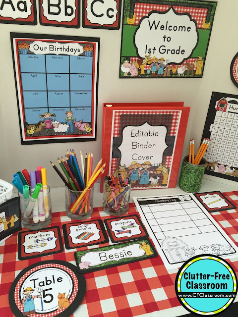 Farm Themed Classroom Ideas Printable Classroom Decorations