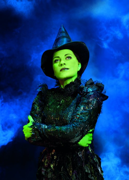 under the small umbrella: FIRST LOOK: LOUISE DEARMAN AS ELPHABA IN
