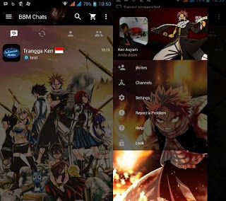 BBM MOD Tema Fairy Tail v3.0.0.18 APK Terbaru