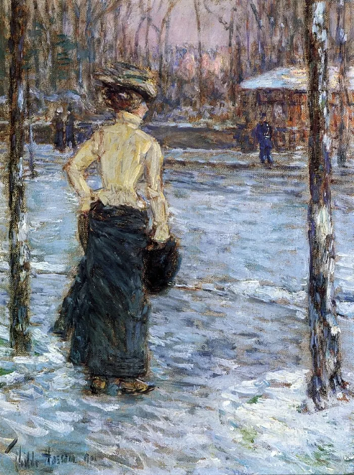 Childe Hassam 1859-1935 | American Impressionist painter | City Street Scenes