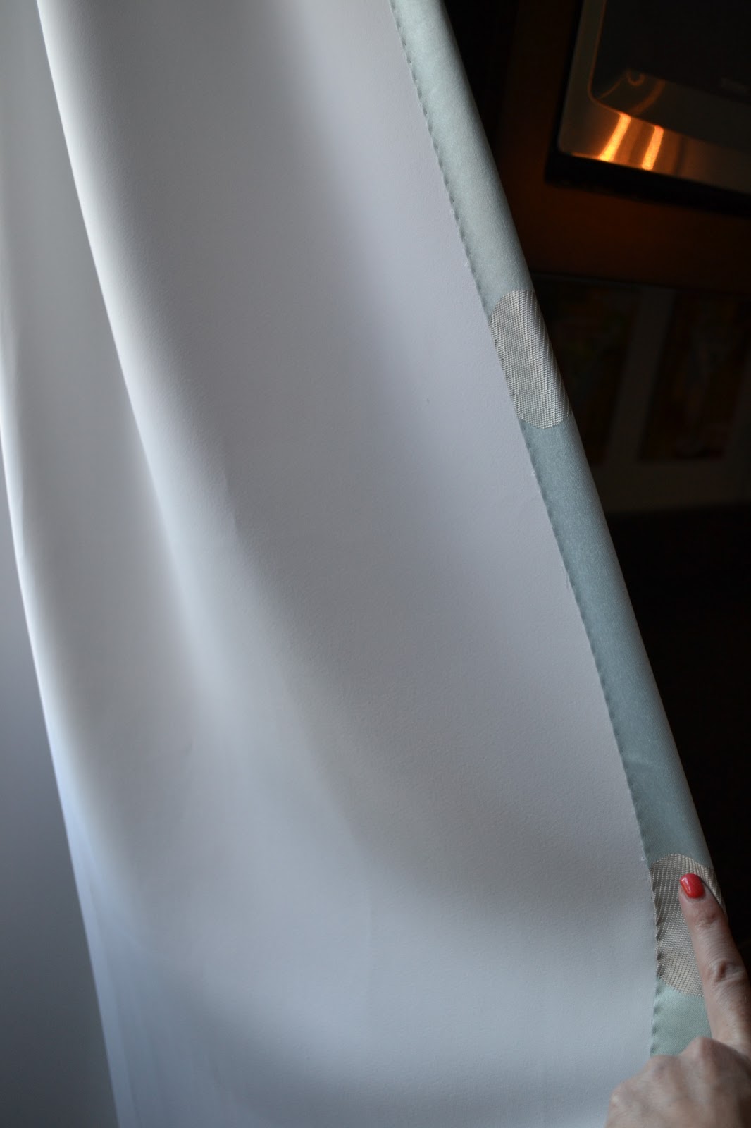 Decor You Adore: Solution for short curtains; DIY room darkening drapes