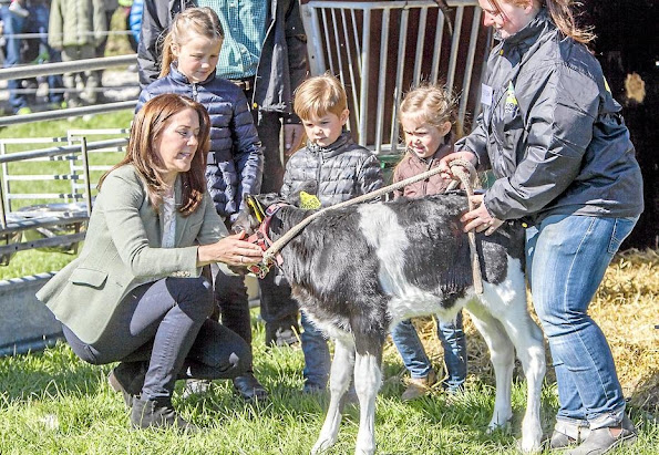 Crown Princess Mary of Denmark with her children Prince Christian and Princess Isabella attended the opening of Eco day 2015 (Økodag) in Zealand Island