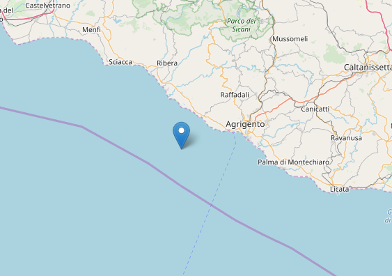 Lieve scossa di terremoto sulla costa agrigentina