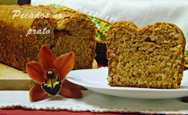 Bolo dem ovo com canela