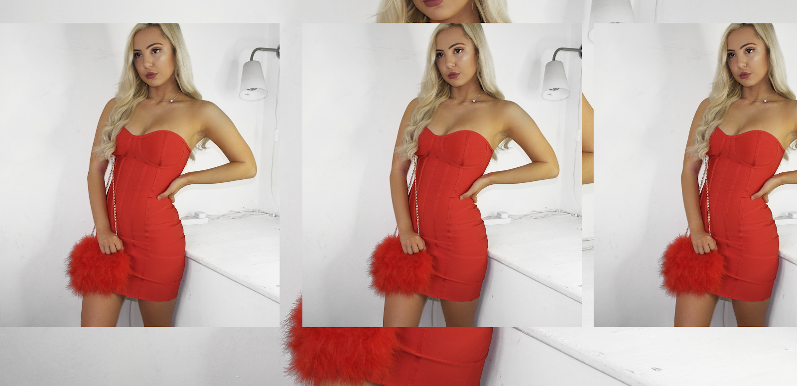 red bandage dress pretty little thing