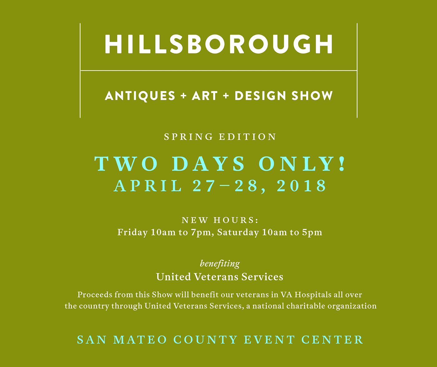 Blue Heron Blast Hillsborough antiques, art and design show.