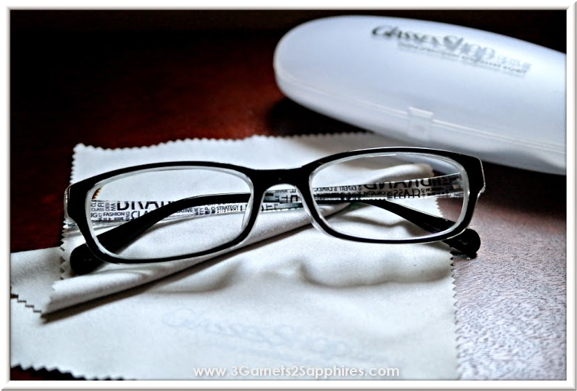 Charlottesville prescription eyeglasses from GlassesShop.com  |  www.3Garnets2Sapphires.com