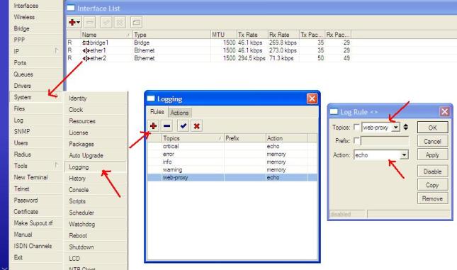 Access клиент. Access log.
