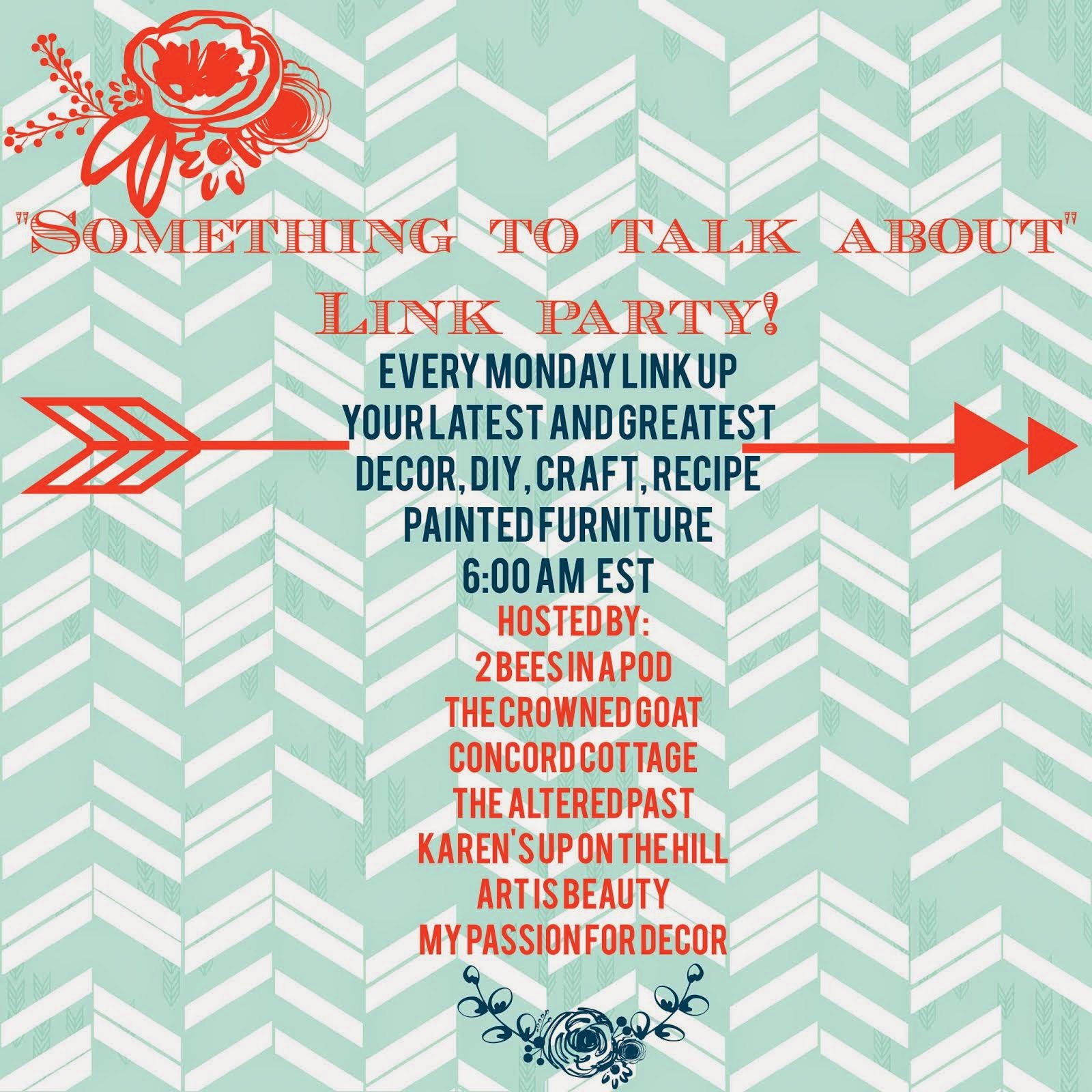something to talk about link party, monday, blog linky