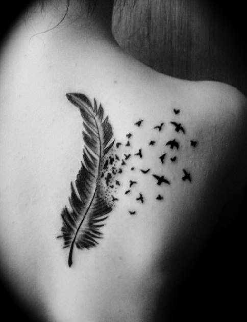 Bird feather tattoo designs with amazing pictures download