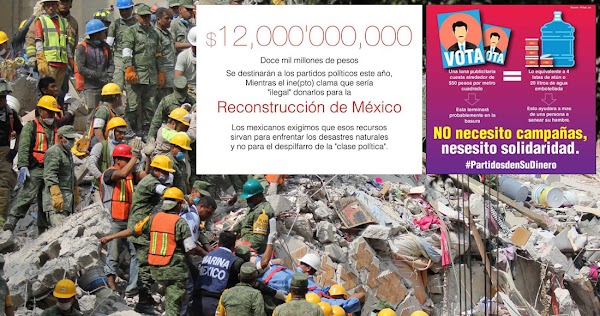 Los ciudadanos, que asumen gran parte de las tareas de rescate, reclaman: #PartidosDenSuDinero Los ciudadanos, que asumen gran parte de las tareas de rescate, reclaman: #PartidosDenSuDinero