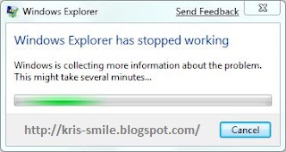 Windows explorer has stopped working