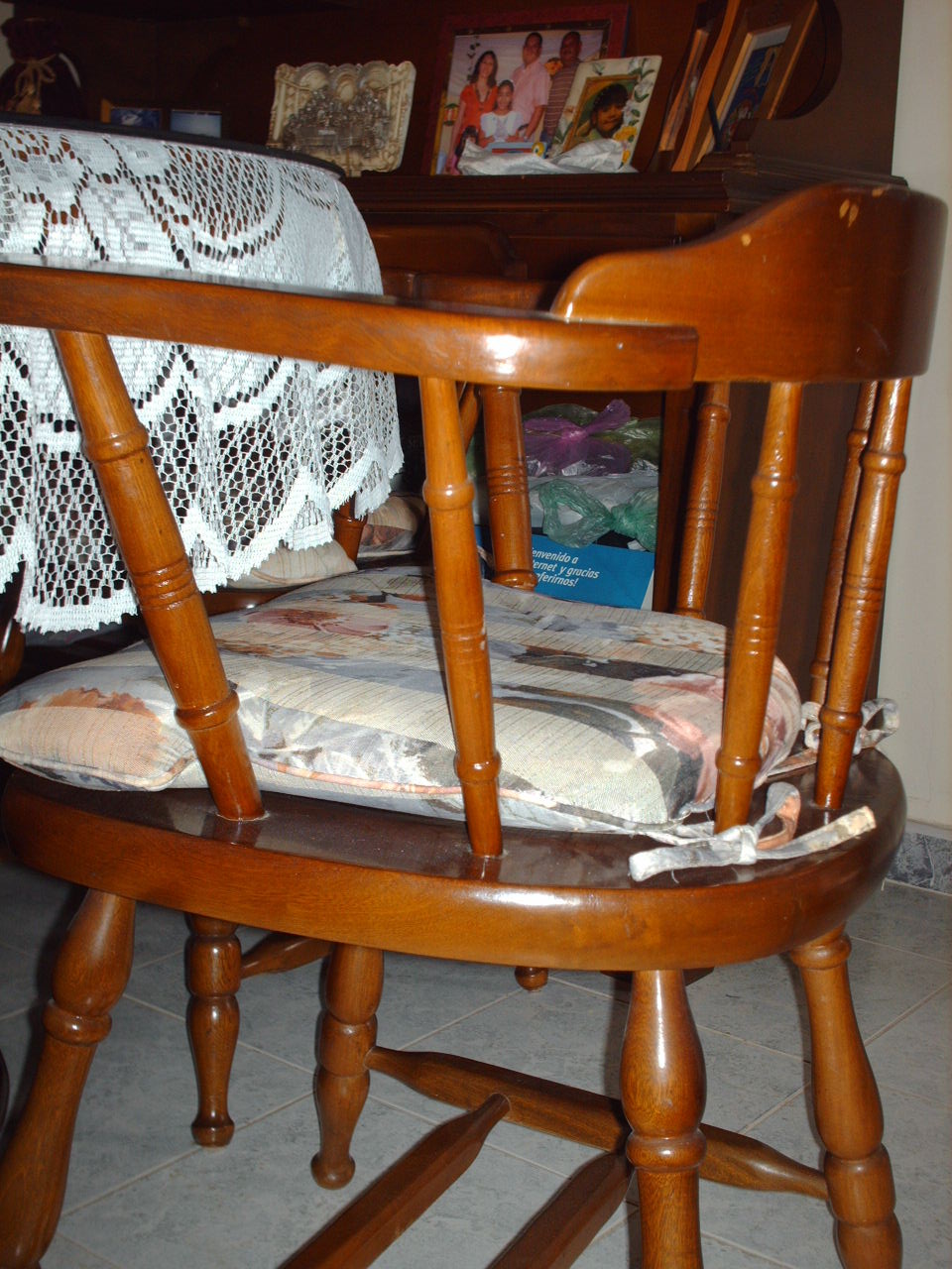 Cojines para sillas de madera