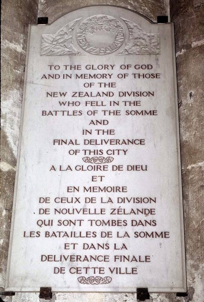 Roads to the Great War Amiens Cathedral War Memorial for the Allied