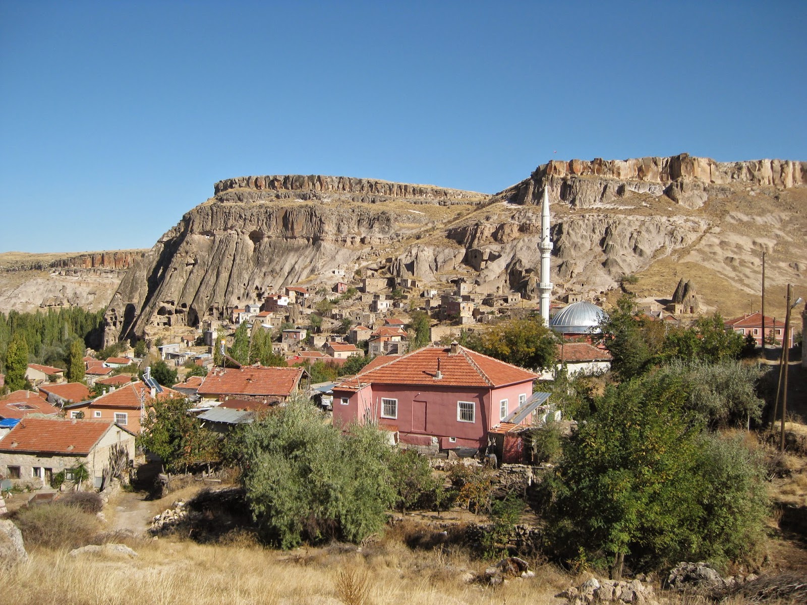 Cappadocia - Interesting view of a city among the rugged terrain