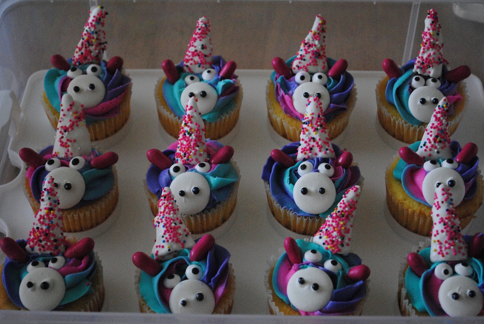 Juli Jacklin's Cupcakes: Unicorn Cupcakes for Maddy's 12th Birthday