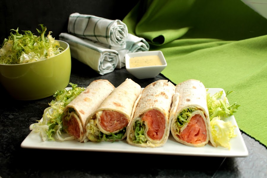 Rollitos de salmón (IKEA) Salmon rolls