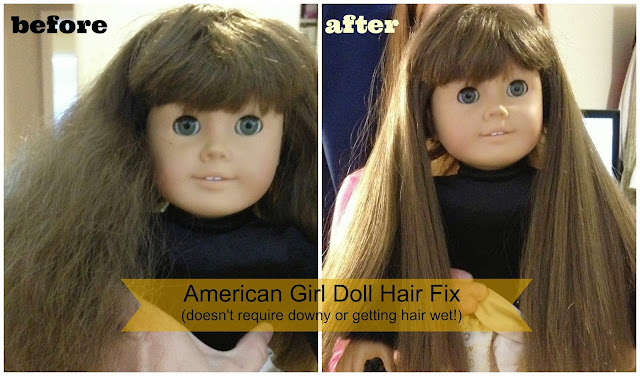 american girl doll before and after graphic