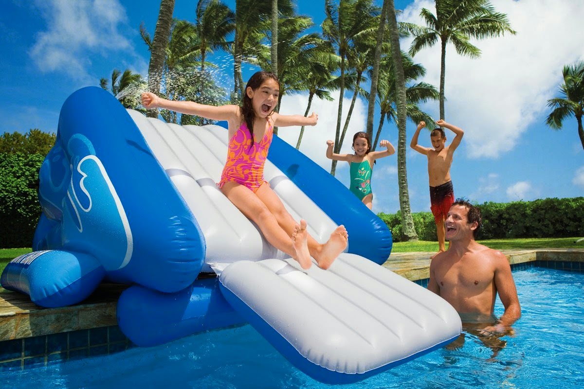 inflatable pool slides inflatable pool slides for inground pools