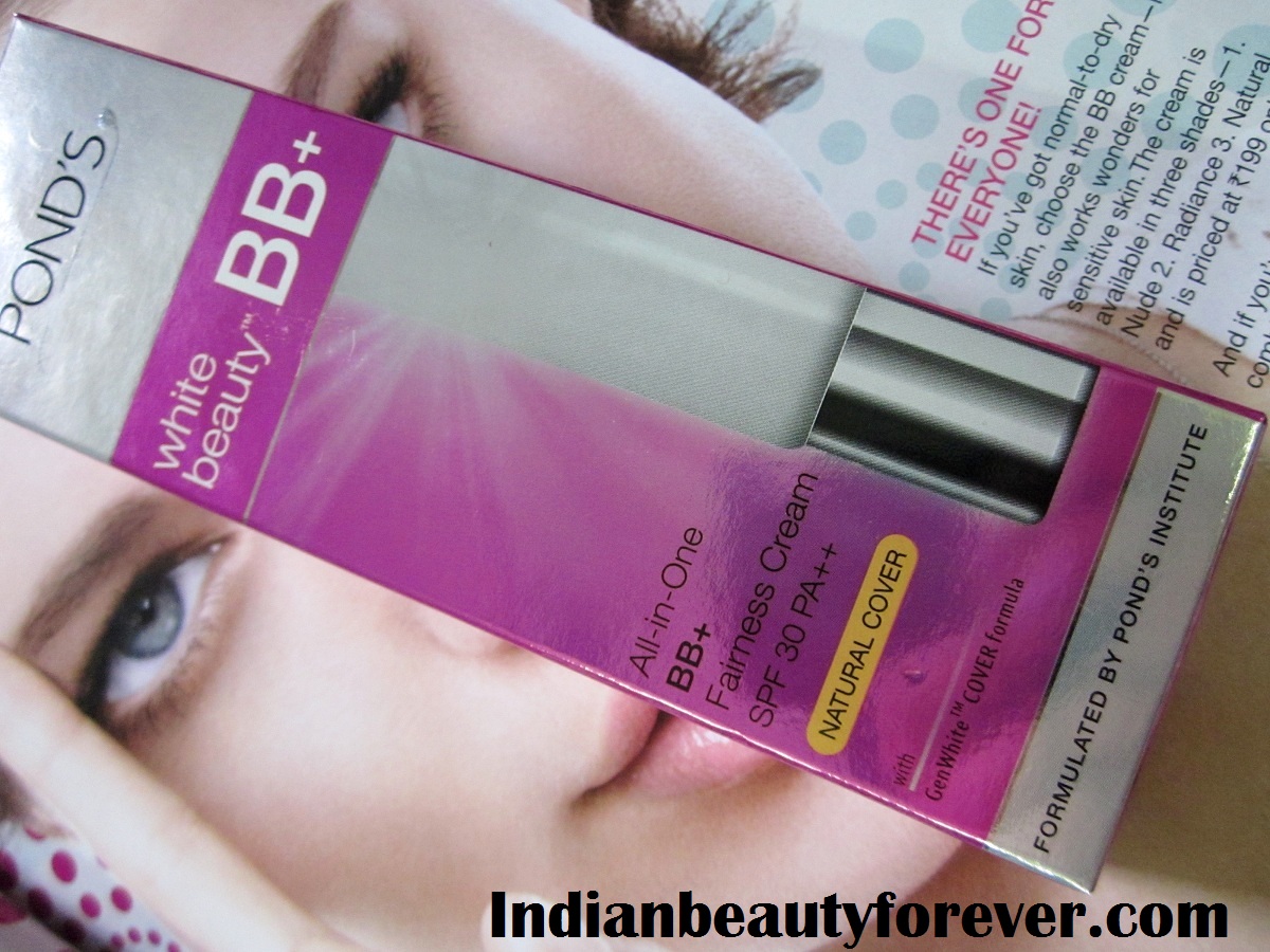 Ponds all in one fairness BB cream Review and swatches