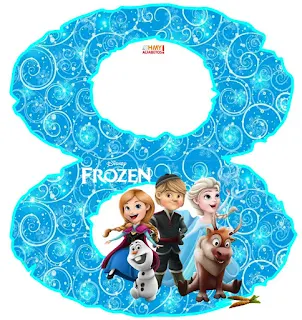 Alfabeto de Frozen con los Personajes. 