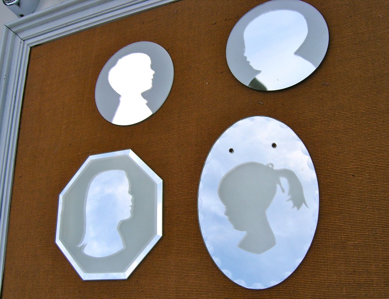 Frosted Silhouette Mirrors