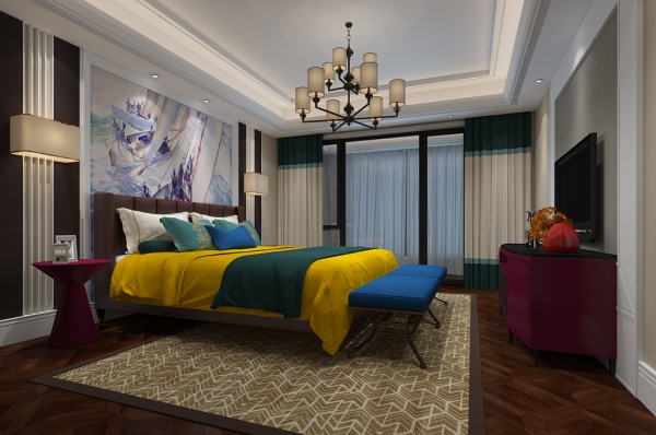 New Chinese bedroom model free 3ds max model