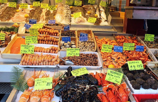 Fish market in Trouville