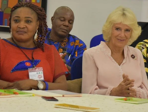 The Duchess met guests at the reception including documentary maker Bolanle Olukanni and advocate for women’s health Toyin Saraki