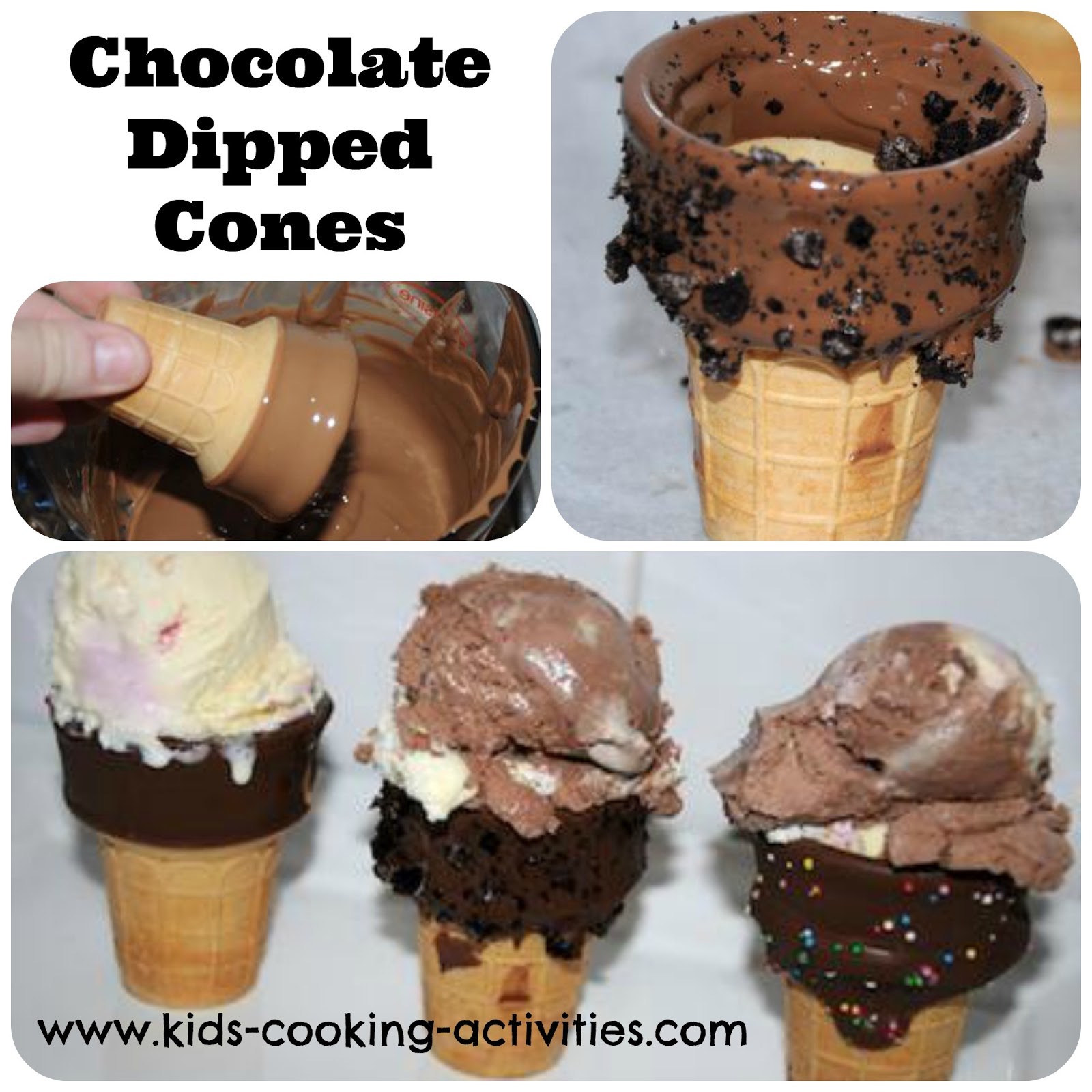 Chocolate Dipped Cones