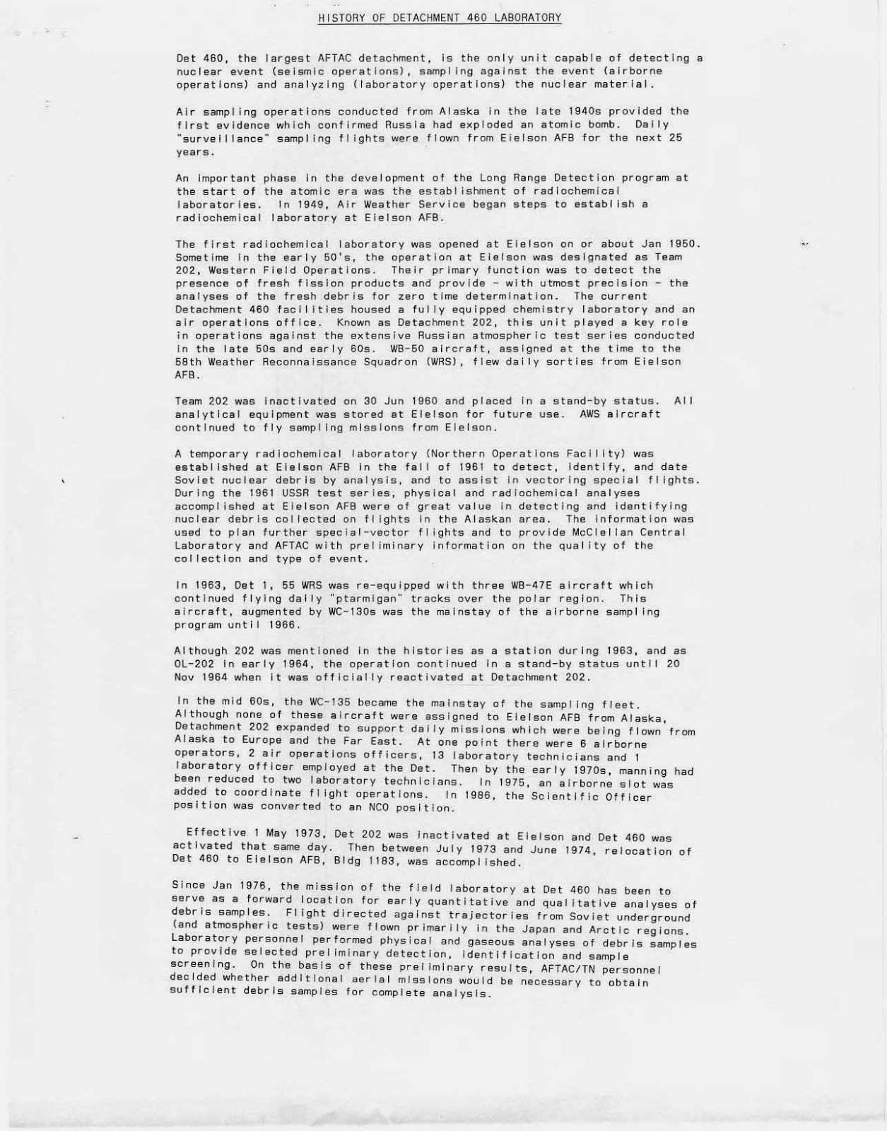 A SNAPSHOT FROM A MILITARY LIFE 1976, Top Secret Clearance TDY