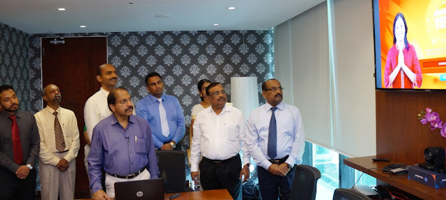 Mr. V. P. Nandakumar, MD & CEO launching the e-learning facility