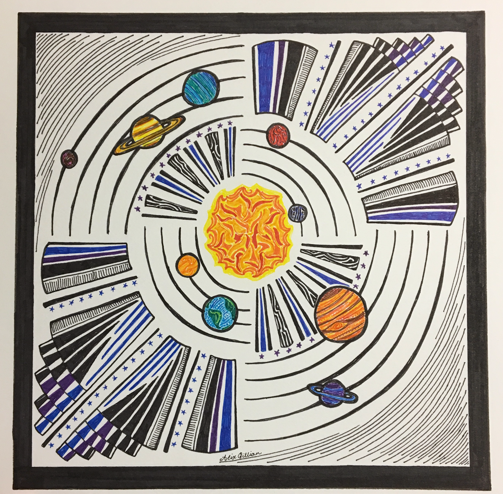35+ Trends For Artwork Solar System Drawing With Colour | The Campbells