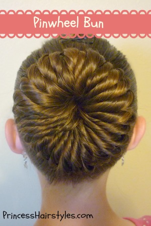 Pinwheel Bun Hairstyle Tutorial | Hairstyles For Girls - Princess Hairstyles