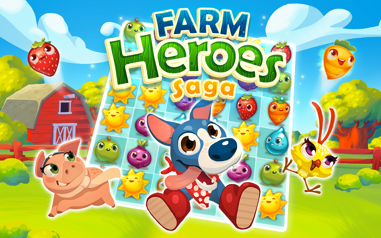 Farm Heroes Saga Play Game Red Ball