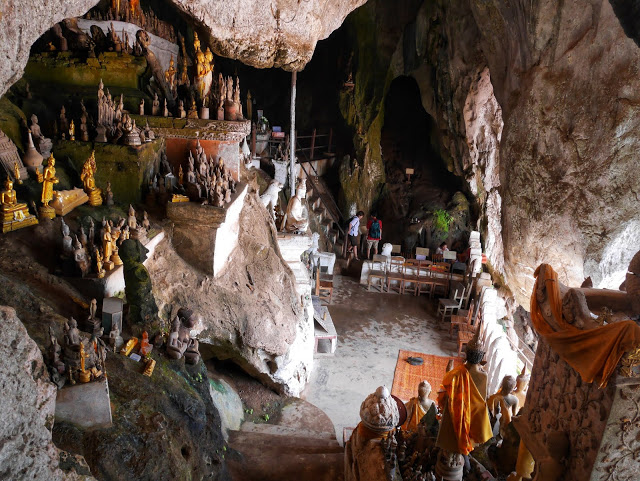 inside the Pak Ou Caves, Luang Prabang