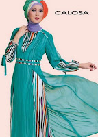 Busana muslim gamis brokat elegan untuk wanita muslimah