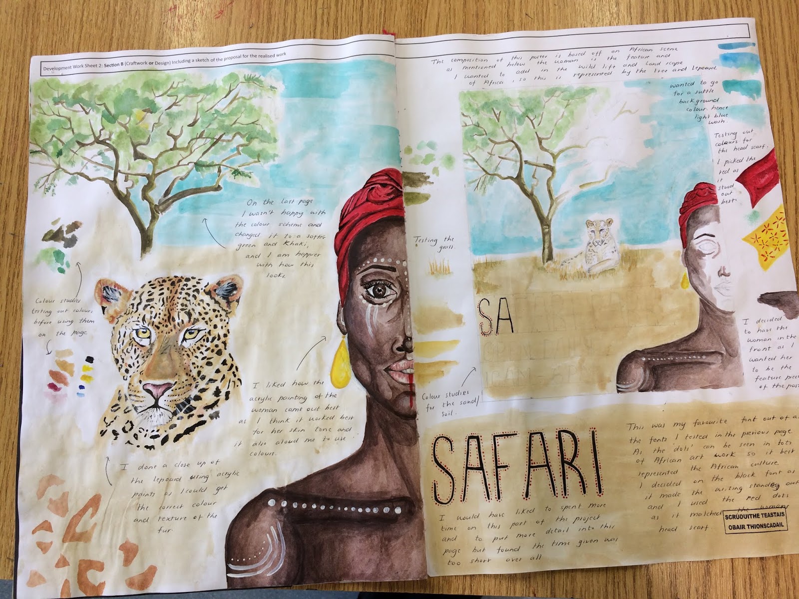 Magh Ene College Art Gallery Leaving cert & Fith Year Skethbook