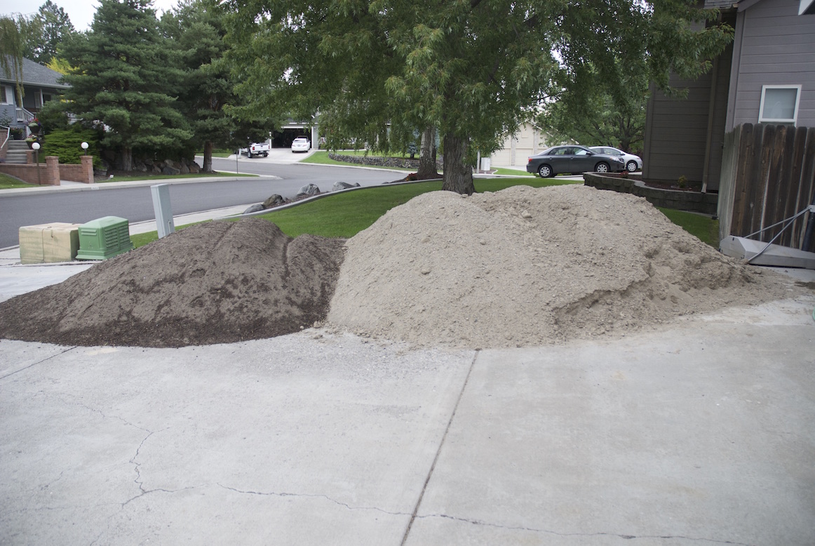 Progressive Odyssey Backyard Landscaping Moving the Fill Dirt