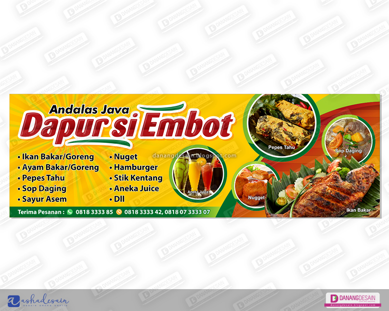 Contoh Desain Spanduk Banner Rumah Makan - Contoh Desain Banner Spanduk