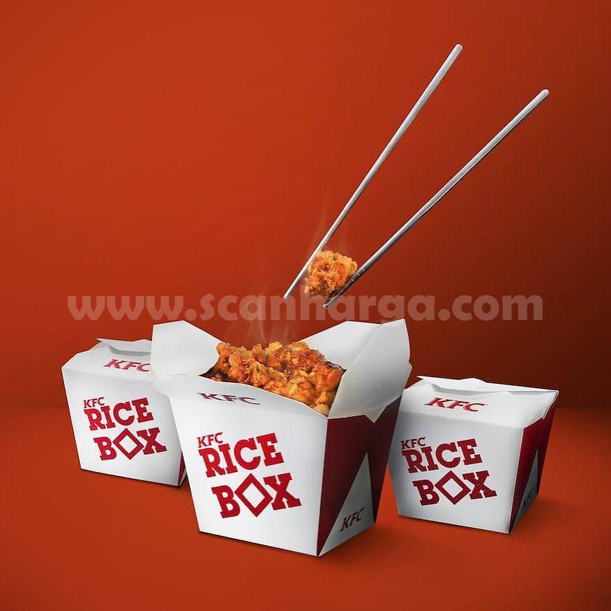 Harga Promo KFC RICE BOX Chicken Menu Terbaru scanharga