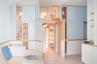 Apartamento pequeño inspirado en un camarote