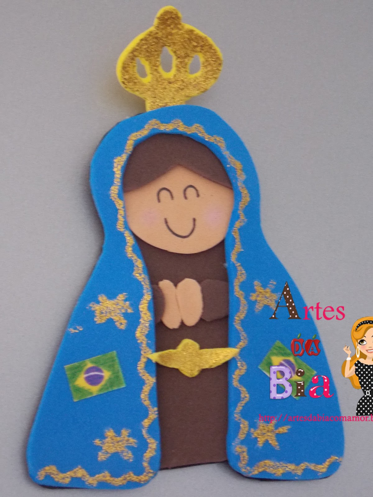 Bia Rocha Artesanatos: Nossa Senhora em EVA